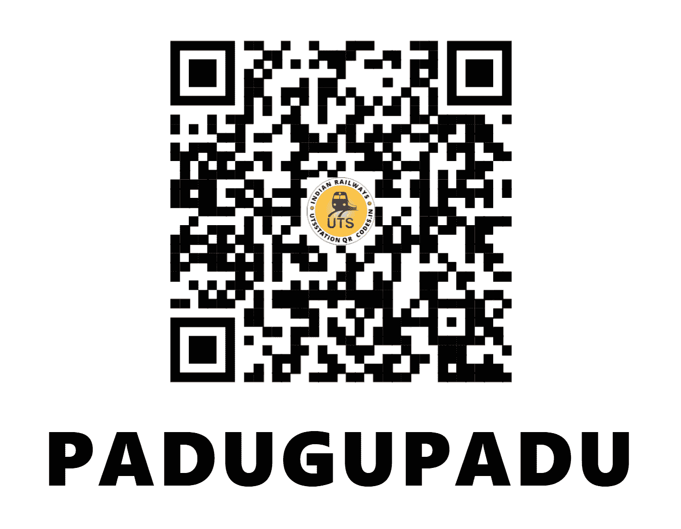 UTS QR Code for PADUGUPADU - PGU - SC (ANDHRA PRADESH)